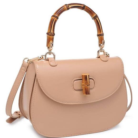 Allison Bamboo Top Handle Crossbody Natural - Picture 2 of 6